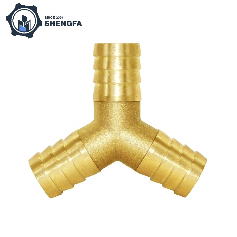 Unione a 3 vie di ottone spinato